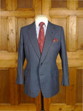 25/0897 henry poole 1994 savile row bespoke blue birds-eye weave worsted suit 38 short