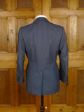 25/0897 henry poole 1994 savile row bespoke blue birds-eye weave worsted suit 38 short