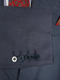 25/0897 henry poole 1994 savile row bespoke blue birds-eye weave worsted suit 38 short