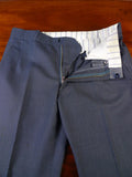 25/0897 henry poole 1994 savile row bespoke blue birds-eye weave worsted suit 38 short