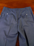 25/0897 henry poole 1994 savile row bespoke blue birds-eye weave worsted suit 38 short