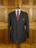 25/0896 immaculate ward & kruger 1990 savile row bespoke grey worsted twill suit 40 regular to long