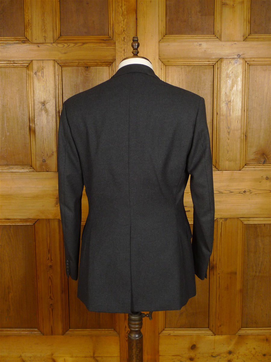 25/0896 immaculate ward & kruger 1990 savile row bespoke grey worsted twill suit 40 regular to long