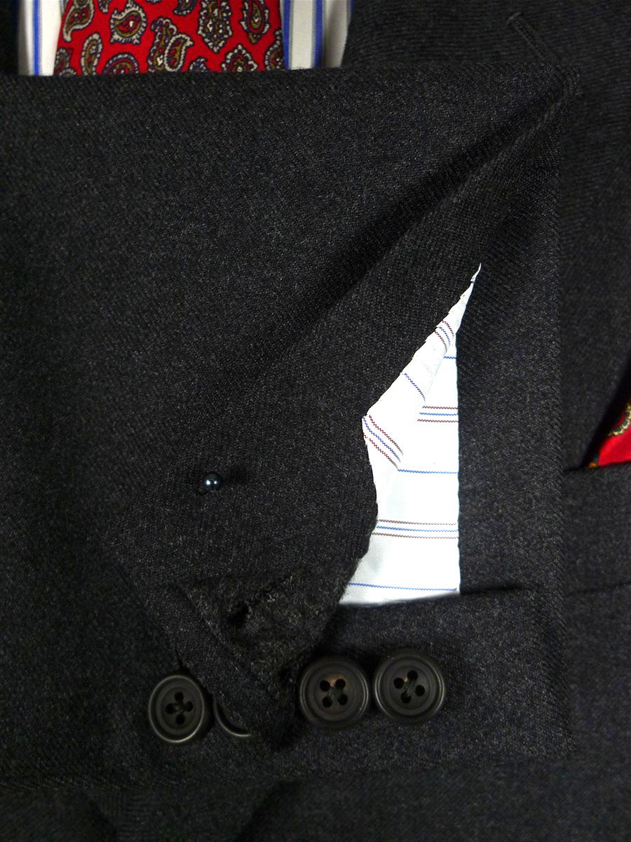 25/0896 immaculate ward & kruger 1990 savile row bespoke grey worsted twill suit 40 regular to long