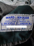 25/0896 immaculate ward & kruger 1990 savile row bespoke grey worsted twill suit 40 regular to long