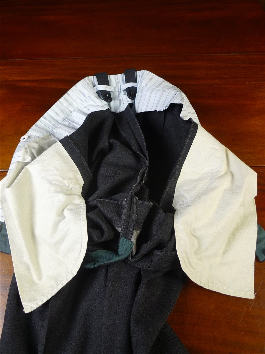 25/0896 immaculate ward & kruger 1990 savile row bespoke grey worsted twill suit 40 regular to long