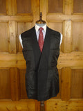 25/0895 immaculate ward & kruger 1990 savile row bespoke grey worsted twill d/b suit 40 regular to long