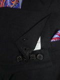 25/0899 ward & kruger 1988 savile row bespoke charcoal grey worsted suit 40 regular to long