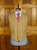 25/0883 immaculate 1991 ward & kruger savile row bespoke green wp check tweed waistcoat & shooting breeks 39-40 long