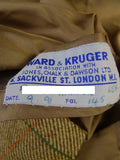 25/0883 immaculate 1991 ward & kruger savile row bespoke green wp check tweed waistcoat & shooting breeks 39-40 long