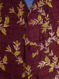 25/0890 immaculate favourbrook burgundy red / gold embroidered silk morning waistcoat 41