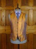 25/0890 immaculate favourbrook burgundy red / gold embroidered silk morning waistcoat 41