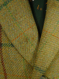 25/0916 superb vintage campbell's of beauly heavyweight green wp check tweed shooting suit 43 regular