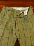 25/0916 superb vintage campbell's of beauly heavyweight green wp check tweed shooting suit 43 regular