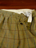 25/0909 vintage campbell's of beauly heavyweight green wp check tweed shooting breeks 48