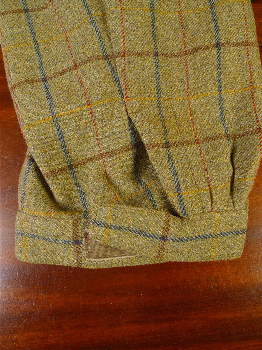 25/0909 vintage campbell's of beauly heavyweight green wp check tweed shooting breeks 48
