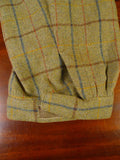 25/0909 vintage campbell's of beauly heavyweight green wp check tweed shooting breeks 48