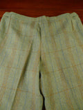 25/0918 exceptional vintage savile row bespoke green / amber wp check heavyweight tweed suit plus matching shooting breeks 44 regular