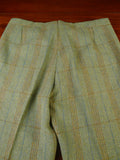 25/0918 exceptional vintage savile row bespoke green / amber wp check heavyweight tweed suit plus matching shooting breeks 44 regular