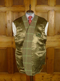 25/0910 immaculate vintage p&j haggart green / brown sporting check tweed jacket 54 regular