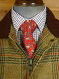 25/0919 fabulous vintage british green wp check tweed shooting coat suit 44-45 regular