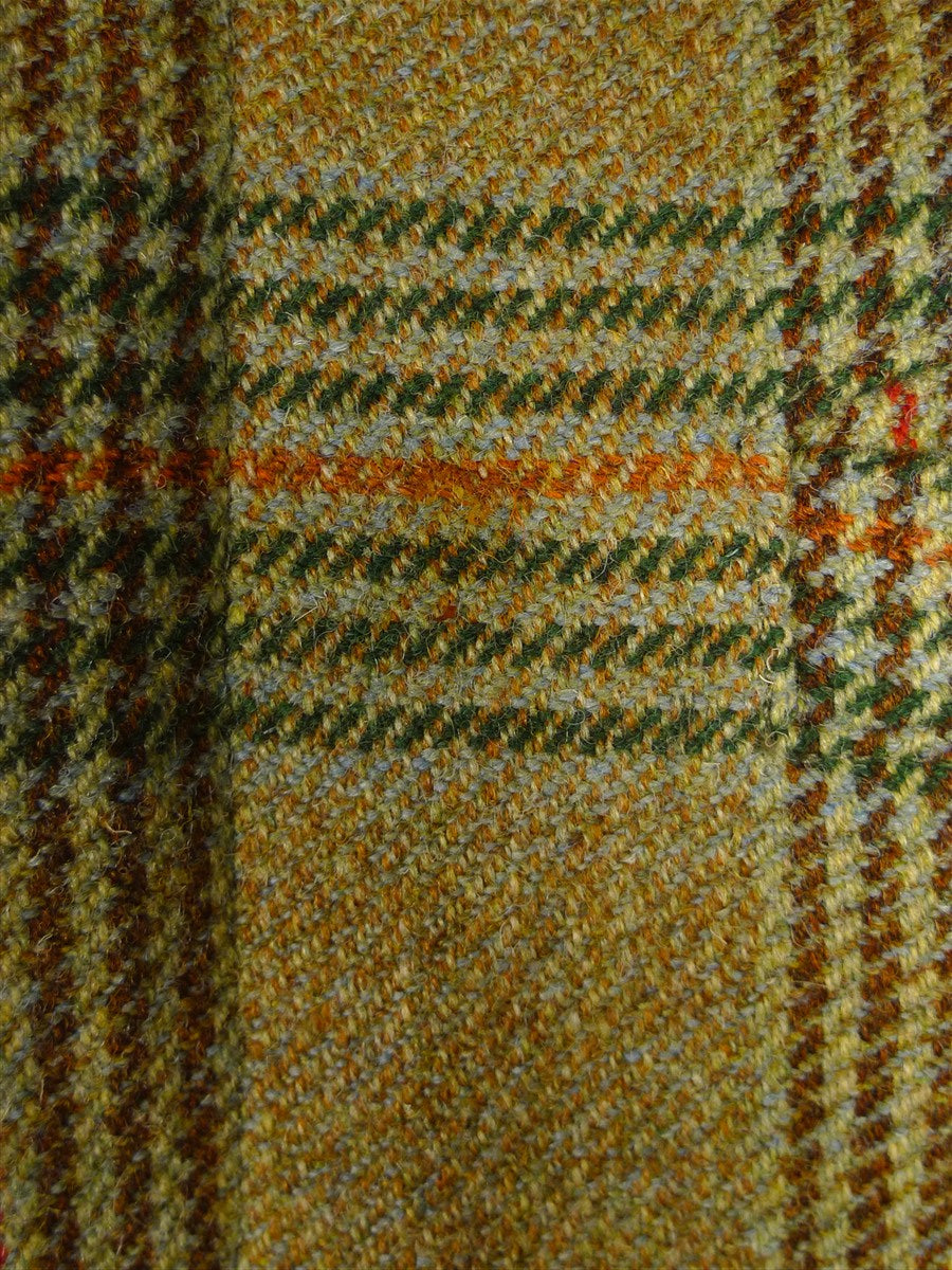 25/0919 fabulous vintage british green wp check tweed shooting coat suit 44-45 regular