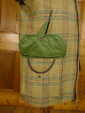 25/0919 fabulous vintage british green wp check tweed shooting coat suit 44-45 regular