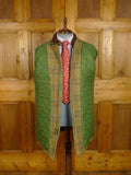 25/0919 fabulous vintage british green wp check tweed shooting coat suit 44-45 regular