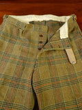 25/0919 fabulous vintage british green wp check tweed shooting coat suit 44-45 regular