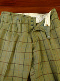 25/0907 immaculate campbell's of beauly heavyweight green wp check tweed shooting breeks 38-42