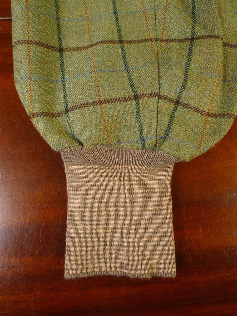 25/0907 immaculate campbell's of beauly heavyweight green wp check tweed shooting breeks 38-42