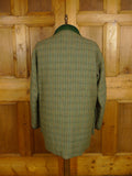 25/0920 fabulous vintage british green wp check tweed shooting coat suit 48 regular