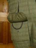 25/0920 fabulous vintage british green wp check tweed shooting coat suit 48 regular