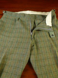 25/0920 fabulous vintage british green wp check tweed shooting coat suit 48 regular