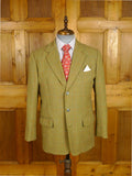 25/0917 immaculate vintage heavyweight green wp check scottish tweed suit 40 short to regular
