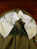 25/0917 immaculate vintage heavyweight green wp check scottish tweed suit 40 short to regular