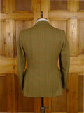 25/0913 immaculate lambourne phillips & piper brown wp check twill tweed jacket 37-38 short