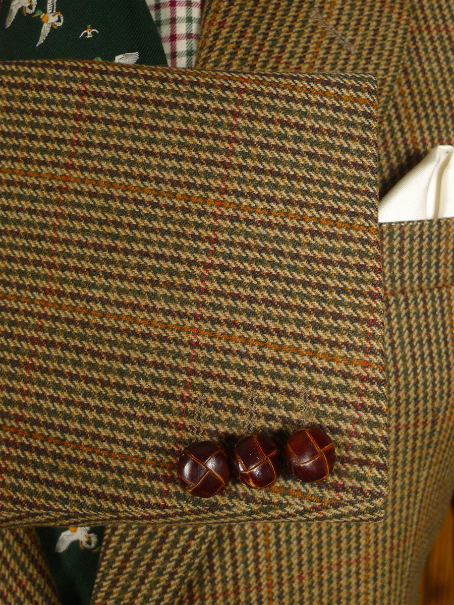 25/0914 near immaculate john g hardy gun check tweed sports jacket 40 regular