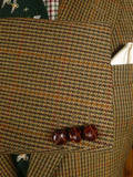 25/0914 near immaculate john g hardy gun check tweed sports jacket 40 regular