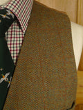 25/0921 vintage lovat green wp check tweed waistcoat & matching breeks 38 regular