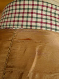 25/0921 vintage lovat green wp check tweed waistcoat & matching breeks 38 regular