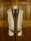 25/0921 vintage lovat green wp check tweed waistcoat & matching breeks 38 regular