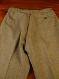 25/0921 vintage lovat green wp check tweed waistcoat & matching breeks 38 regular