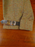 25/0921 vintage lovat green wp check tweed waistcoat & matching breeks 38 regular
