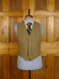 25/0922 immaculate vintage green wp check tweed waistcoat 39 short