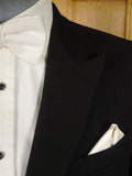 25/0933 immaculate vintage british handmade black wool evening tailcoat 38-39 short