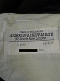 25/0939 immaculate 1990 anderson & sheppard savile row bespoke grey worsted flannel trouser 44