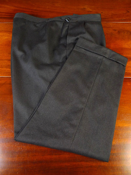 25/0940 vintage 1990 anderson & sheppard savile row bespoke grey worsted twill trouser for restoration 44