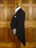 25/0967 immaculate vintage british black barathea wool evening tailcoat 44 short