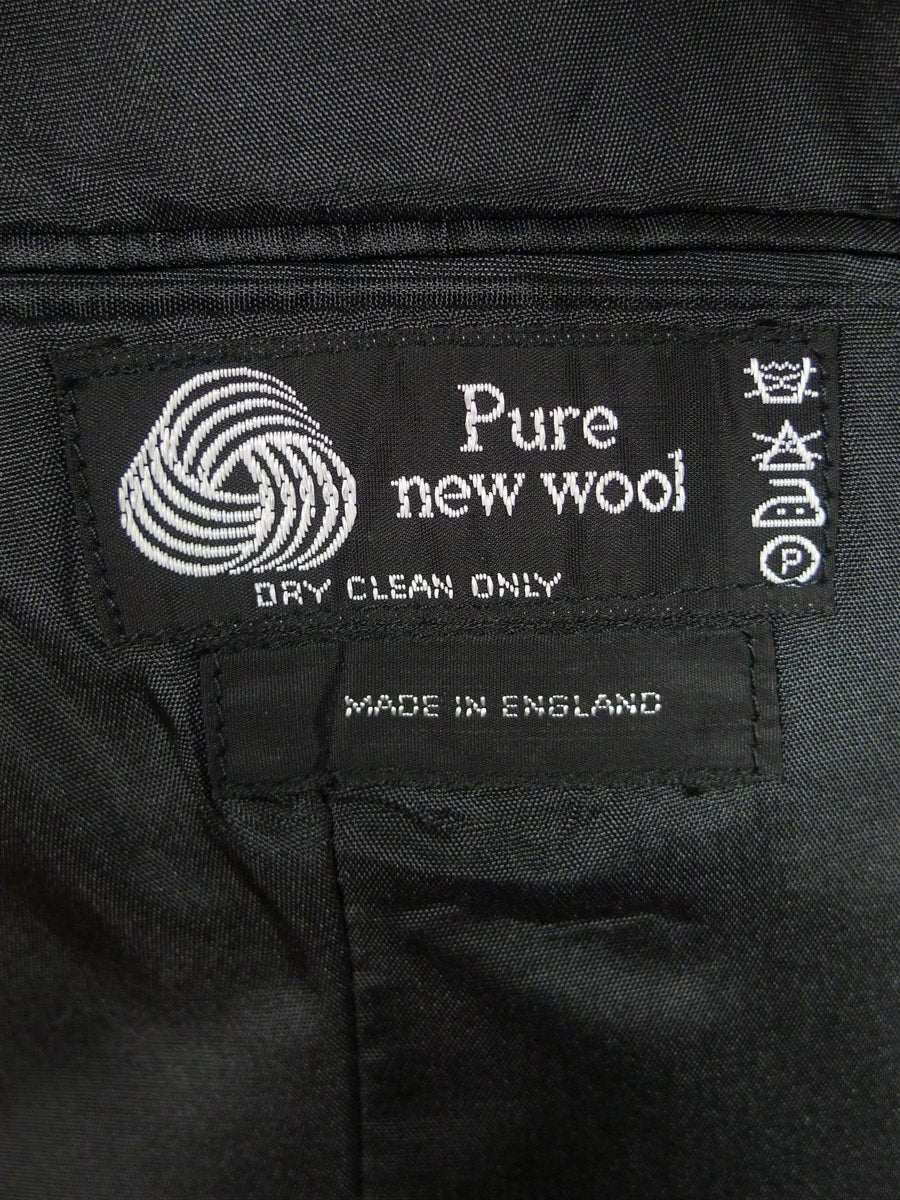 25/0967 immaculate vintage british black barathea wool evening tailcoat 44 short